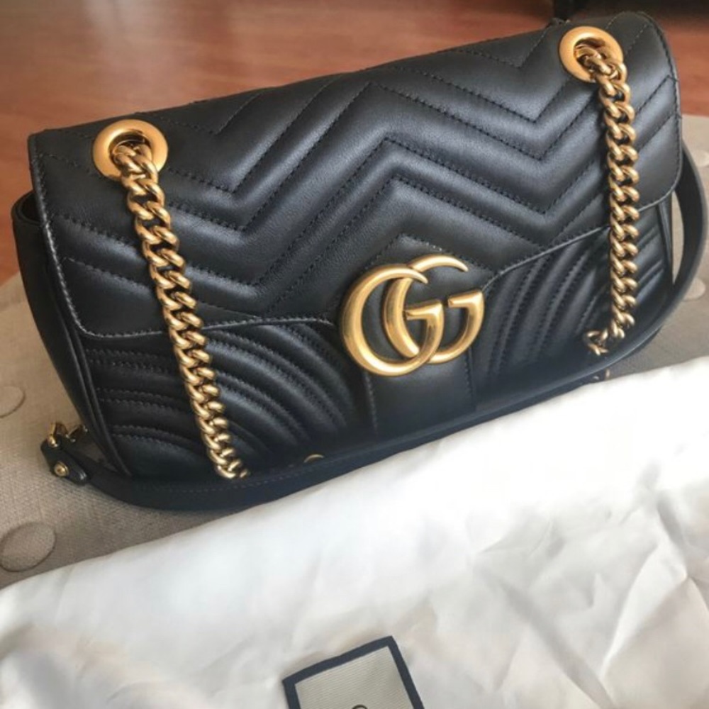 Medium Gucci Mormont chain shoulder bag